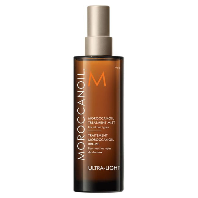 A weightless, argan-oil infused spray that instantly absorbs into hair for enhanced manageability, conditioning, and shine. Nourishes and hydrates for hair that looks and feels healthy. The premium, alcohol-free formula is easily—and instantly—absorbed by wet or dry hair. With its unique cloud-like mist, this spray will provide all of the shine and nourishment benefits of oils, without making the hair feel weighed down or leaving any greasy residue.