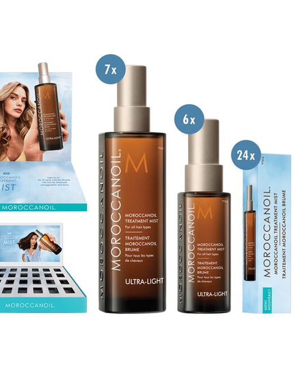 A weightless, argan-oil infused spray that instantly absorbs into hair for enhanced manageability, conditioning, and shine.