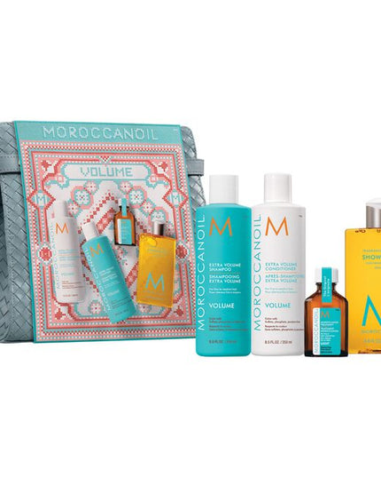 Volume Kit Includes:
(1) - Extra Volume Shampoo, 8.5 fl. oz.
(1) - Extra Volume Conditioner, 8.5 fl. oz.
(1) - Light Treatment, 25 mL.
(1) - Shower Gel Fragrance Originale, 8.4 fl. oz.