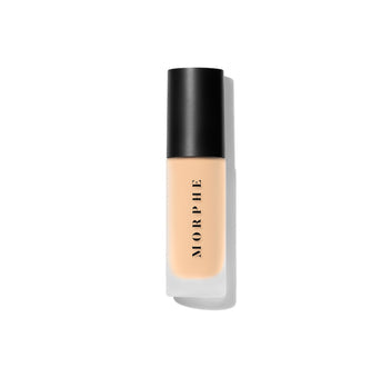 Experience the best filter effect with this soft-focus foundation. It blurs imperfections and deeply hydrates the skin. This silky foundation offers sweatproof, waterproof, transfer-proof, buildable, medium to full coverage with pore-diffusing pigments for a soft-focus finish lasting up to 12 hours. Crafted in Italy, it's oil-, fragrance-, and paraben-free, featuring hyaluronic acid, vitamin E, and glycerin for a soft, supple feel. Available in 40 shades to match various skin tones and undertones.