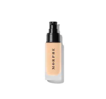 Experience the best filter effect with this soft-focus foundation. It blurs imperfections and deeply hydrates the skin. This silky foundation offers sweatproof, waterproof, transfer-proof, buildable, medium to full coverage with pore-diffusing pigments for a soft-focus finish lasting up to 12 hours. Crafted in Italy, it's oil-, fragrance-, and paraben-free, featuring hyaluronic acid, vitamin E, and glycerin for a soft, supple feel. Available in 40 shades to match various skin tones and undertones.