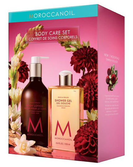 Dahlia Rouge Body Set Includes:

(1) - Dahlia Rouge Shower Gel, 8.5 fl. oz.
(1) - Dahlia Rouge Body Lotion, 12.2 fl. oz.