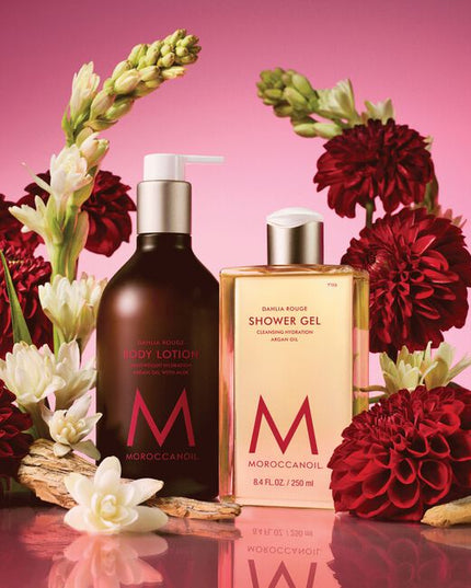 Dahlia Rouge Body Set Includes:

(1) - Dahlia Rouge Shower Gel, 8.5 fl. oz.
(1) - Dahlia Rouge Body Lotion, 12.2 fl. oz.