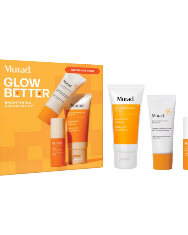 3-piece discovery kit includes travel-sizes of vitamin-rich Essential-C Cleanser that washes away impurities and urban pollution, Vita-C Glycolic Serum with super-stable vitamin C for dramatically brighter, healthier-looking skin, and Superactive Moisturizer SPF 50: Brightening (formerly Essential-C Day Moisture SPF 50), an ultra-sheer, moisturizing SPF with 10x more vitamin C† to visibly brighten after 1 use.
