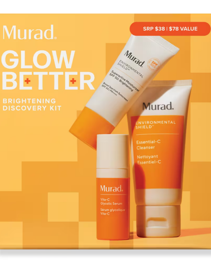 3-piece discovery kit includes travel-sizes of vitamin-rich Essential-C Cleanser that washes away impurities and urban pollution, Vita-C Glycolic Serum with super-stable vitamin C for dramatically brighter, healthier-looking skin, and Superactive Moisturizer SPF 50: Brightening (formerly Essential-C Day Moisture SPF 50), an ultra-sheer, moisturizing SPF with 10x more vitamin C† to visibly brighten after 1 use.