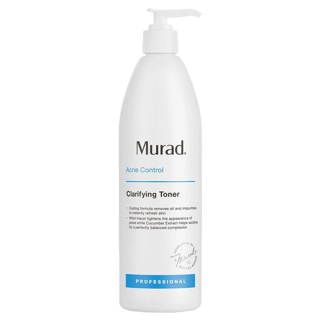 Murad’s Clarifying Toner is a cooling formula that removes oil and impurities to instantly refresh skin. Witch hazel tightens the appearance of pores while cucumber extract helps soothe for a perfectly balanced complexion. Refresh and balance with the help of Clarifying Toner for acne prone skin.