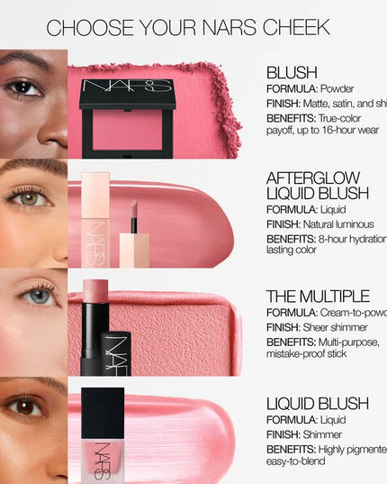 Indulge in a radiant rush of color that’s loaded with hydrating skincare benefits. Create a lasting, natural-looking glow with a seamlessly silky formula that layers and blends without streaking. Lightweight, ultra-creamy texture applies easily for transfer-resistant cheek color. Buildable pigment allows for customized application, ranging from a soft wash of color to an intensified effect. Infused with Sodium Hyaluronate for hydration, plus Vegan Protein for healthy-looking skin.