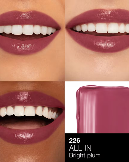 NARS Afterglow Sensual Shine Lipstick is a color-meets-care hybrid lipstick with dimensional shine and 8-hour hydration.