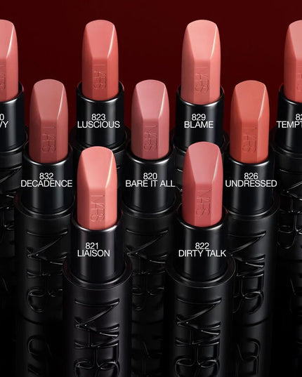 One look. One gesture. One swipe. Explicit Lipstick delivers long-lasting comfort in a high-end dimensional satin finish with vibrant, pure-color payoff and creamy, smudge-resistant wear. A new precision-tip bullet defines and contours for sculpted sophistication in 36 fearless shades, while our Luxe Comfort Complex hugs lips for lightweight, medium-to-full coverage infused with smoothing Rosehip Seed Oil and Hyaluronic Acid to lock in moisture.