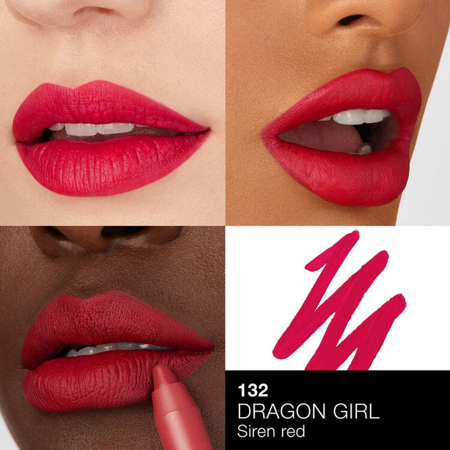 Potency meets precision with Powermatte High-Intensity Lip Pencil, a fully loaded matte lip formula charged with up to 12-hour staying power. Transformative cream-to-matte texture applies effortlessly and seals in a bold, matte finish. Choose from 10 power shades and let lips dry down fully for transfer-proof results. Power Pigment Complex—a dynamic blend of pure pigments and color-locking ingredients—saturates lips with dense color that glides effortlessly and wears comfortably. Power. Pigment. Precision. 
