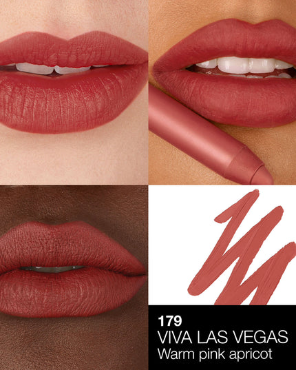Potency meets precision with Powermatte High-Intensity Lip Pencil, a fully loaded matte lip formula charged with up to 12-hour staying power. Transformative cream-to-matte texture applies effortlessly and seals in a bold, matte finish. Choose from 10 power shades and let lips dry down fully for transfer-proof results. Power Pigment Complex—a dynamic blend of pure pigments and color-locking ingredients—saturates lips with dense color that glides effortlessly and wears comfortably. Power. Pigment. Precision. 