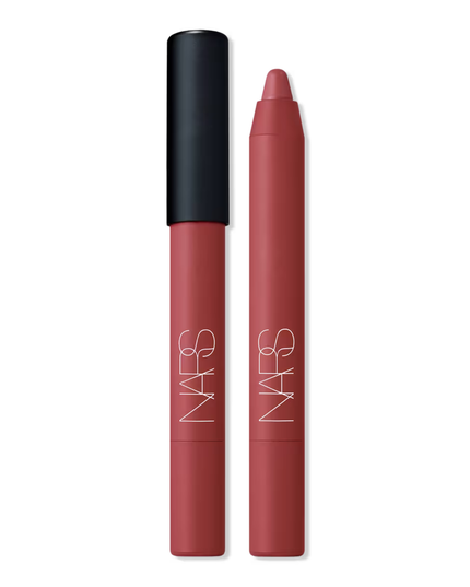 NARS Powermatte High Intensity Lip Pencil is a fully loaded matte lip formula charged with up to 12-hour staying power. Transformative cream-to-matte texture applies effortlessly and seals in a bold, matte finish. Choose from 13 power shades and let lips dry down fully for transfer-proof results.