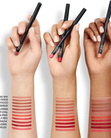 Sharpenable lip liner in highly pigmented shades for laser-focus precision