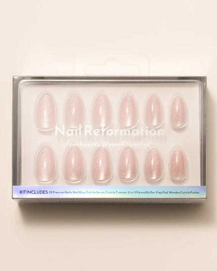 A symbol of strength and hope, the Pink Ribbon press-on nail kit stands in solidarity and resilience for breast cancer awareness. These short, almond-shaped, velvet pink nails radiate femininity in the face of challenges, and the courage to keep wearing confidence. Wear the Pink Ribbon as your badge of support.