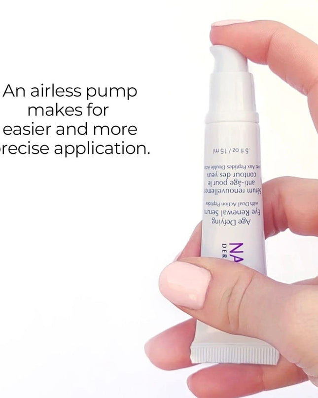 A deeply penetrating eye serum that diminishes puffiness, reduces crow’s feet and improves the appearance of dark circles with a professional blend of hexapeptides, tetrapeptides and high molecular weight hyaluronic acid. Moisturizing and hydrating, this age-defying treatment uses pullulan to prevent water loss and aloe vera to soothe and smooth skin to help eyes appear brighter, and younger, and visibly soften lines and wrinkles.