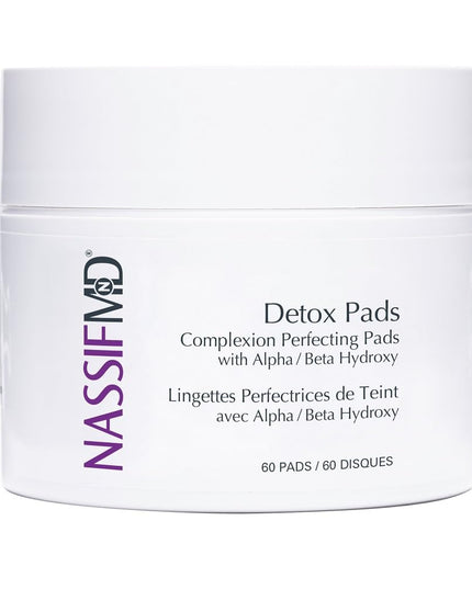 Exfoliate and brighten skin with facial detoxification pads that provide a glowing complexion.