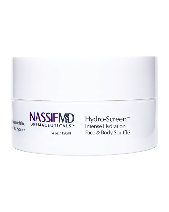 Deliver intense hydration to your face and body with this lightweight, moisturizing soufflé. Boasting a proprietary blend of hyaluronic acid, essential ceramides and sytenol A, this nourishing formula helps improve tone and firmness while moisturizing dry skin and smoothing the appearance of wrinkles for a more radiant look and feel.