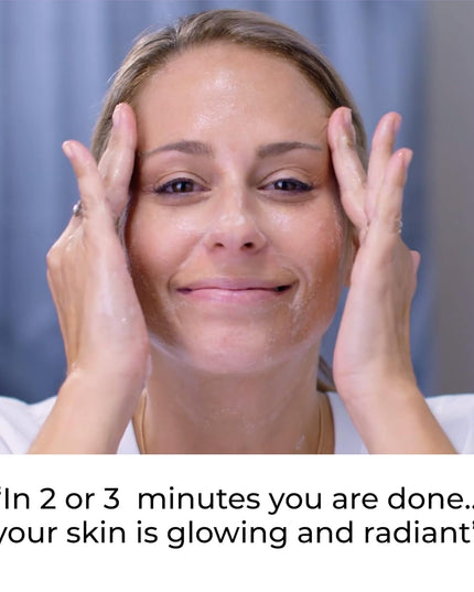 Unleash the power of vitamin C, AHAs, BHAs and peptides with this Radiance Resurfacing Micro Peel. Inspired by Dr. Nassif’s medical spas, the first step of this two-step process is a mask with vitamin C crystals which exfoliates and removes dead skin cells. 