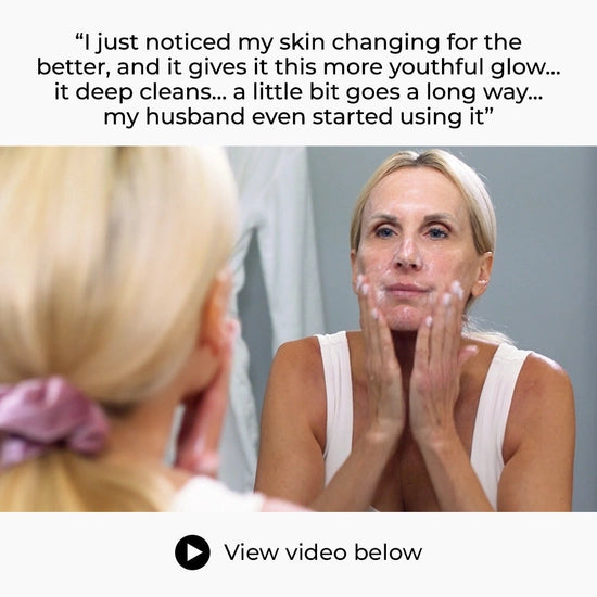 A non-drying AHA infused facial cleanser that deeply cleanses the skin to remove makeup, dirt, and impurities for smoother, brighter, more youthful looking skin!