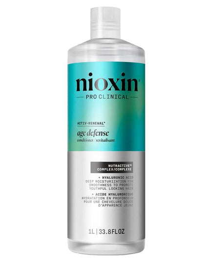 Restore your hair’s youthfulness with Nioxin Age Defense Conditioner, a conditioner for aging hair. This lightweight, deeply moisturizing conditioner strengthens the hair against breakage, leaving it smooth from root to tip. Nioxin Age Defense Conditioner also helps to combat the dryness and brittleness associated with aging hair. 