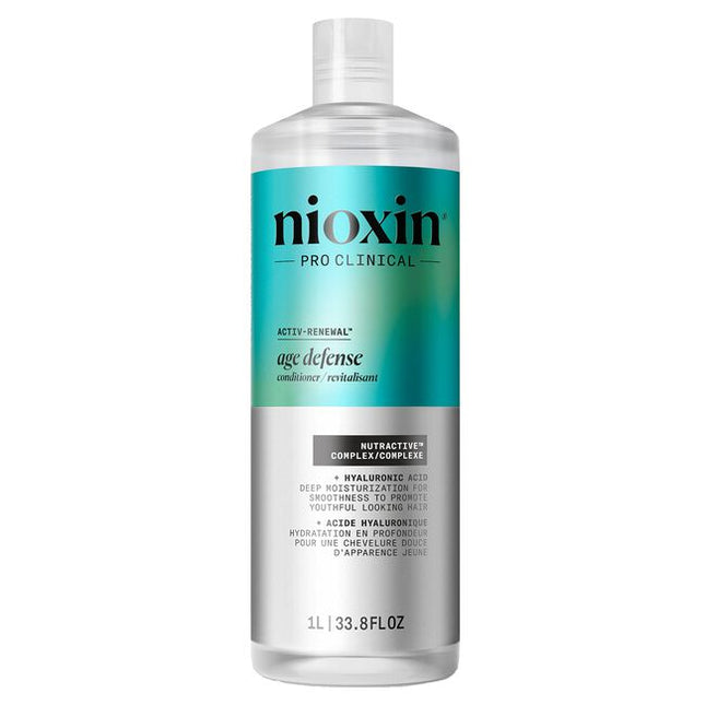 Restore your hair’s youthfulness with Nioxin Age Defense Conditioner, a conditioner for aging hair. This lightweight, deeply moisturizing conditioner strengthens the hair against breakage, leaving it smooth from root to tip. Nioxin Age Defense Conditioner also helps to combat the dryness and brittleness associated with aging hair. 