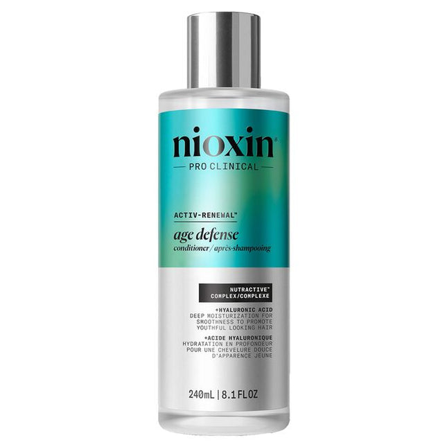 Restore your hair’s youthfulness with Nioxin Age Defense Conditioner, a conditioner for aging hair. This lightweight, deeply moisturizing conditioner strengthens the hair against breakage, leaving it smooth from root to tip. Nioxin Age Defense Conditioner also helps to combat the dryness and brittleness associated with aging hair. 