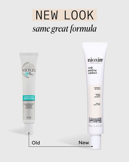 Nioxin introduces Purifying Exfoliator A new treatment for dandruff and scalp care. Purifying Exfoliator is the best partner for the Nioxin Scalp Recovery 3-Step System or with any System of Choice, if Dandruff is not a concern. It may also be used by anyone that wants a clean healthy scalp, not just to treat Dandruff. Help your clients de-stress and make peace with their scalp!