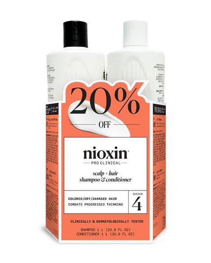 Nioxin Professional System 4 is for colored, dry or damaged hair with progressed thinning.