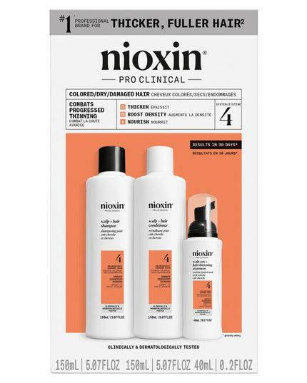 System 4 helps you achieve thicker, fuller-looking hair and restore moisture balance.