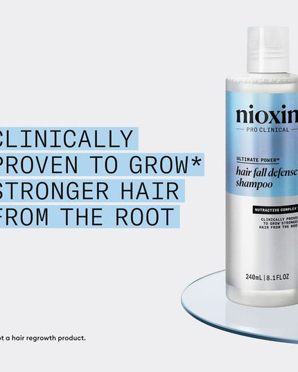 New, revolutionary Hair Fall Defense Shampoo removes build-up and is clinically proven to grow* stronger hair from the root.93% of people have less hair fall** and visible results in 12 weeks***.