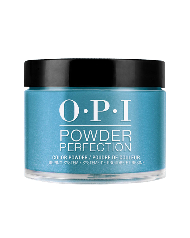 Let you nails create a scene with a dramatic "steal-the-show" teal dipping powder. Use with Infinite Shine Primer and Infinite Shine Gloss for extended wear.