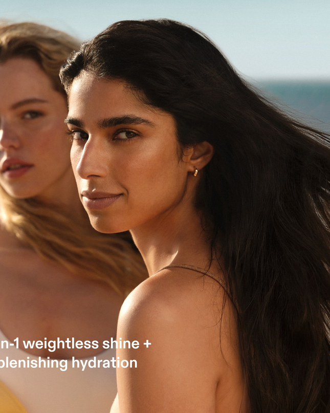 2-in-1 replenishing repair treatment for instant shine and hydration.