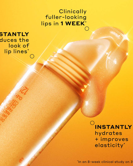 The viral lip treatment, now in a new glimmer finish. Sparkling lipcare, infused with lip-specific peptides and kokum butter, for clinically fuller-looking lips in just 1 week.*