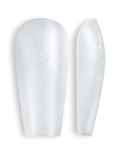 Gel extensions have never been faster. These clear soft gel tips come in a medium length, stiletto shape and are pre-prepped and ready to go straight out of the box.