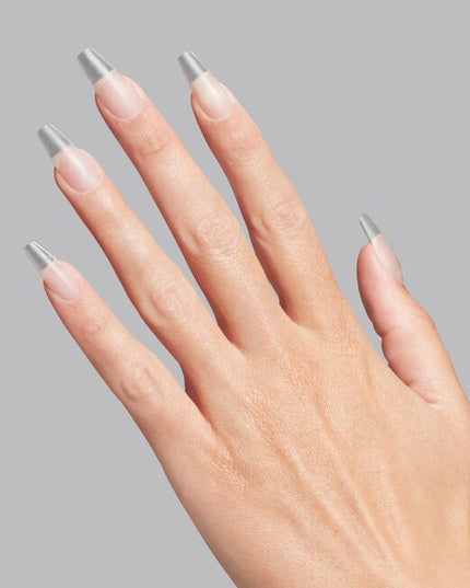 Gel extensions have never been faster. These clear soft gel tips come in a medium length, stiletto shape and are pre-prepped and ready to go straight out of the box.