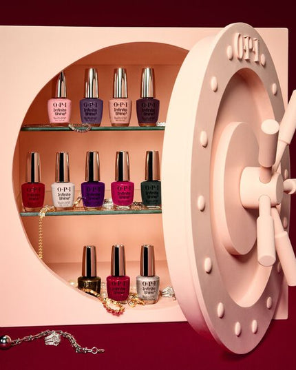 Kicking off the Fall 2026 season, OPI introduces a palette of VAULT FAVES and ICONIC re-mixes in saturated cremes and shimmers to celebrate their 45th maniversary! Say hello to 12 new permanent shades in Infinite Shine!