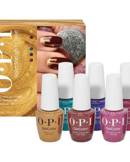 Good Enough to Treat GelColor Add On Kit 2 Includes:

(1) - Nougat by Nature
(1) - Star-zipan on the Tree
(1) - Butter Me Up Toffee
(1) - Yuletide Sweetings!
(1) - Havin' a Candy Ol' Time
(1) - Berry and Bright