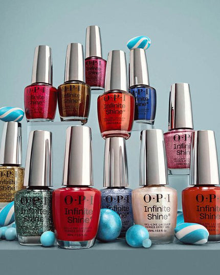 Good Enough to Treat Infinite Shine Display Includes:

(3) - MarshmelloOo So Sweet
(3) - Candy 4 My Sweet Tart
(3) - Gumdrop tha Ball
(3) - Pinkish Delight
(3) - A Lil Suga &amp; Spice
(3) - Sneak-a-Blue Candy
(3) - Put the Icy in Spicy
(3) - I’m a Natural Gingerbread
(3) - Crankin’ Holiday Jams
(3) - Sugarlips on My Tips
(3) - Have a Brittle Fun
(3) - Hang the Mintsell