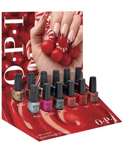 Good Enough to Treat Nail Lacquer Mini Kit Includes:

(1) - OPI’m Frosted
(1) - Ginger Snapped
(1) - Nougat by Nature
(1) - Havin’ a Candy Ol’ Time