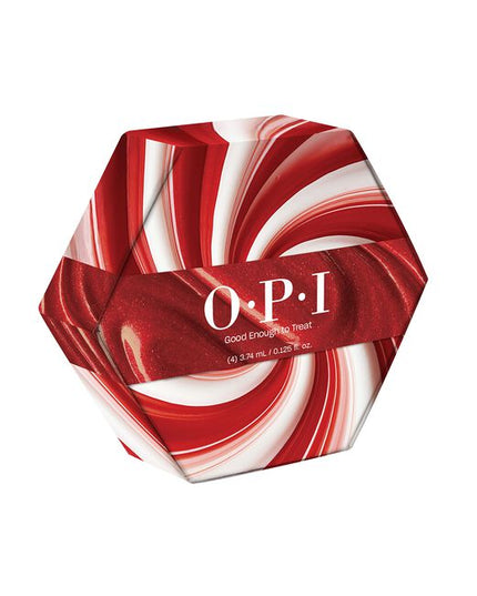Good Enough to Treat Nail Lacquer Mini Kit Includes:

(1) - OPI’m Frosted
(1) - Ginger Snapped
(1) - Nougat by Nature
(1) - Havin’ a Candy Ol’ Time