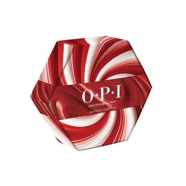 Good Enough to Treat Nail Lacquer Mini Kit Includes:

(1) - OPI’m Frosted
(1) - Ginger Snapped
(1) - Nougat by Nature
(1) - Havin’ a Candy Ol’ Time