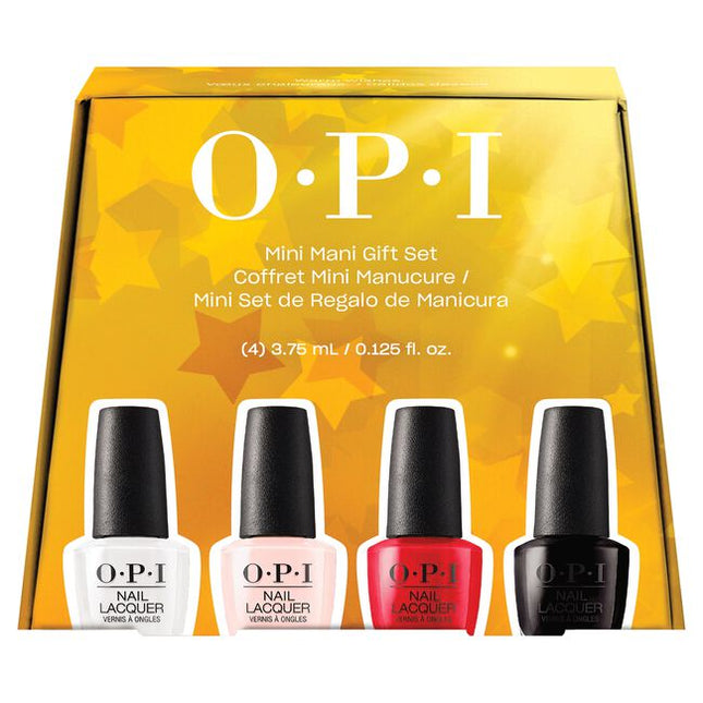 Mini Mani Gift Set Includes:

(1) Bubble Bath
(1) Big Apple Red
(1) Lincoln Park After Dark
(1) Alpine Snow