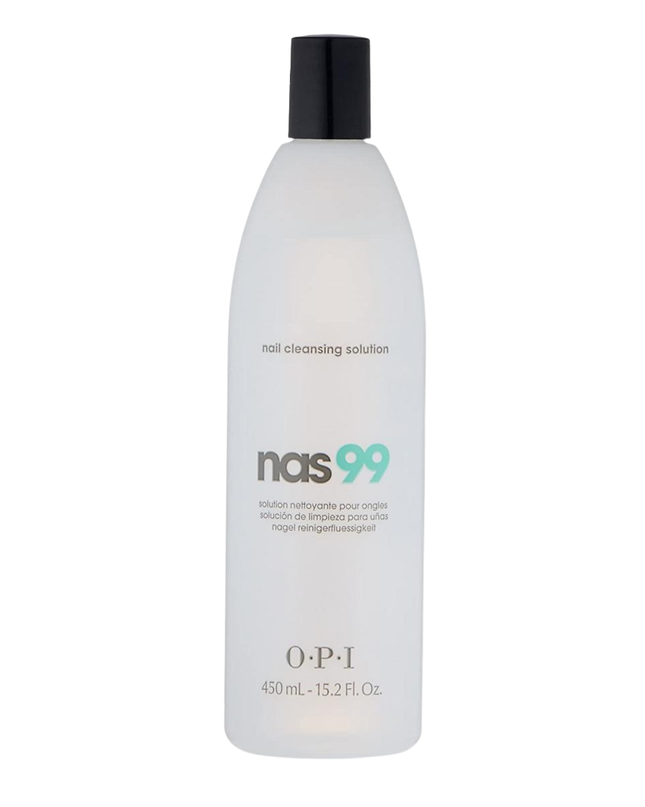 OPI N.A.S 99 Nail Cleansing Solution is a professional-grade prep and finishing essential for artificial nail applications. This water-free formula removes excess moisture and oil from the nail plate, creating a clean surface for optimal product adhesion and a flawless final result.