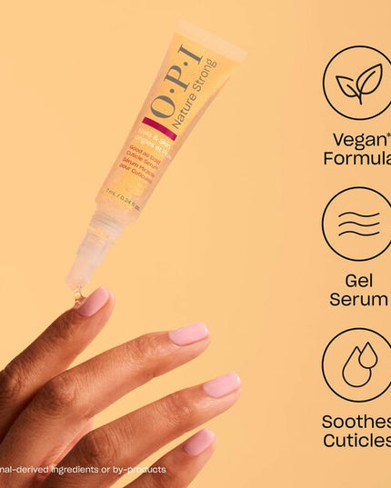 Good as Gold Cuticle Serum is a gel like serum that quickly penetrates cuticles and skin. This hydrating gel serum helps to soften and soothe cuticles on the go, which quickly absorbs into the skin.