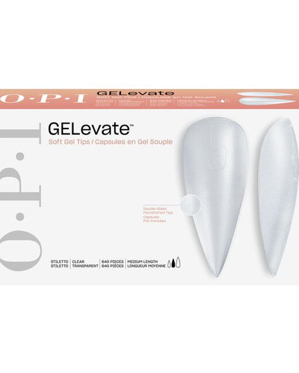 Gel extensions have never been faster. These clear soft gel tips come in a medium length, stiletto shape and are pre-prepped and ready to go straight out of the box.