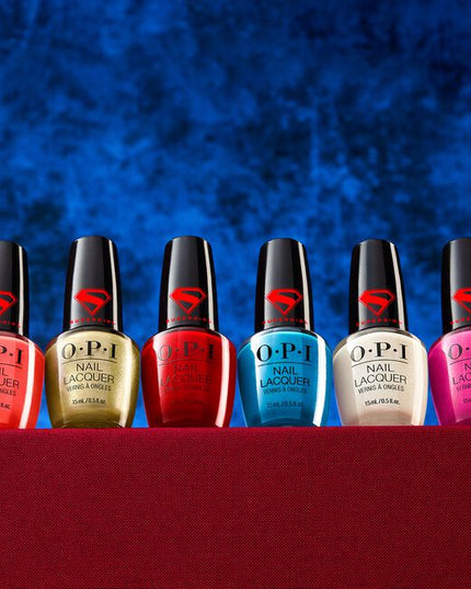 Supergirl Nail Lacquer Display Includes:

(2) - Up Up and ABlaze
(2) - Cape It Real
(2) - Revenge Is Chic
(2) - My Kryptonite
(2) - Power Up Pink
(2) - Heat Vision