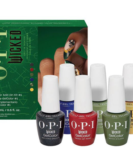 Unleash the magic with a limited-edition collection inspired by Wicked the movie. Witch-ever you choose, spellbinding glow-in-the-dark effects, shimmers, pearls, crèmes, and press-ons will thrillify your nails all season long. A Wicked-ly Beautiful Holiday Collection #OPIxWicked