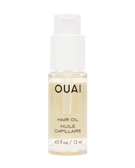 This ultra-lightweight hair oil is color-safe and provides heat protection while fighting frizz and smoothing hair.