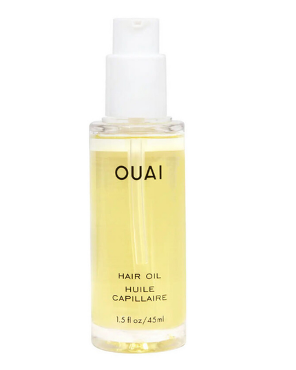 This ultra-lightweight hair oil is color-safe and provides heat protection while fighting frizz and smoothing hair.