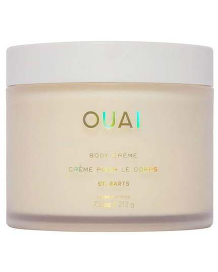 Body Crème St. Barts whisks you a-OUAI and renews skin with nourishing cupuaçu butter, hydrating coconut oil and skin conditioning squalane.